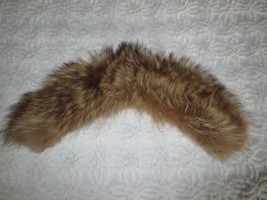 Vintage LADIES BROWN FUR Lined COLLAR - 16&quot; Long x 6&quot; Wide - £11.77 GBP