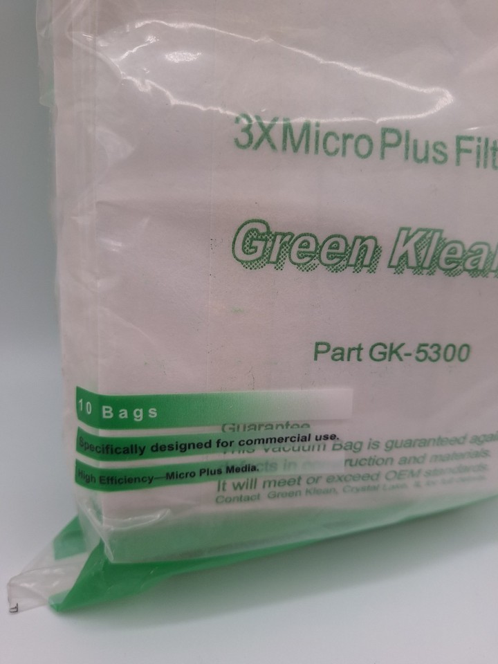 Windsor Sensor Versamatic Plus Vacuum Bags GK-5300 by Green Klean 10 BAGS Item image 2