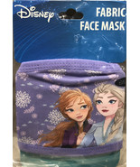 Kids Disney Frozen Elsa and Anna Purple Fabric Face Mask Ages 4 &amp; Up-NEW... - £7.80 GBP