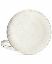 Martha Stewart Collection Harvest Crosshatch Dinner Plate Set of 4 NEW - $34.99