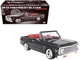 1972 Chevrolet Blazer Custom Black with White Top and Red Interior Limited Editi - $159.95