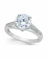 Diamond Engagement Band 1.55 Ct Round Cut Solitaire Ring 10K White Gold ... - €52,71 EUR
