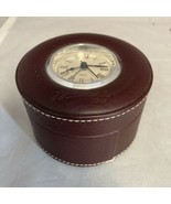 Gigliodoro Leather Round Circular Trinket Jewelry Watch Case - $54.20 CAD
