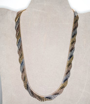 SS tri-color Cleopatra Necklace - £43.16 GBP