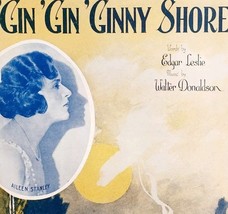 1922 On The Gin Gin Ginny Shore Sheet Music Aileen Stanley Virginia DWMsm4 - $19.99
