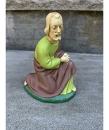 Vintage Holland Mold Nativity Ceramic Kneeling Man Joseph 5&quot; Tall Figure... - £9.60 GBP