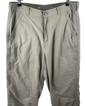 REI Pants Size 34x34 Mens Gray 100% Nylon Hiking Zip Pockets Work Wear - $37.09