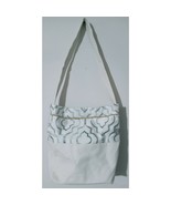 Unshattered Shoulder Bag Purse Handbag Off White Ivory/Teal Bohemian Look - $37.39