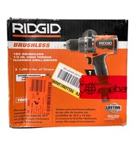 USED - RIDGID 18V Brushless 1/2 in. High Torque Hammer Drill/Driver (Too... - £89.81 GBP