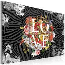 Tiptophomedecor Stretched Canvas Vintage Art - Flowers From The Heart - Stretche - £62.53 GBP+
