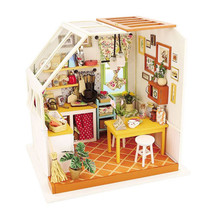 Robotime DIY Miniature Kitchen Model Kit - Jason&#39;s Kitchen - £60.28 GBP