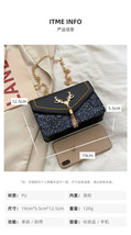 Little Deer Women&#39;s Crossbody Bag, Fashion Bag, Small Square Bag, Glitte... - £16.50 GBP