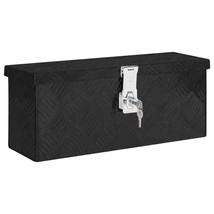 Storage Box Black 50x15x20.5 Aluminium - £53.87 GBP