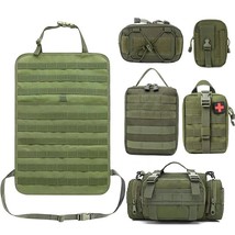 Molle Car Seat Back Organizer  Seat Back Organizer with 5 Molle Pouches Universa - £133.72 GBP