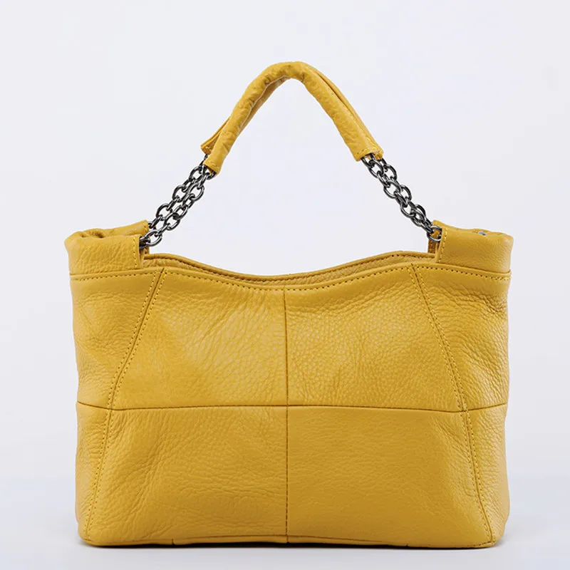Luxury Handbag Female Soft Cowhide Skin Chain Bag 100% Genuine Leather T... - $190.26