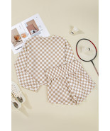 Khaki Checkered Long Sleeve Crop Top High Waist Skort 2pcs Set - €25,99 EUR Khaki Checkered Long Sleeve Crop Top High Waist Skort 2pcs Set - €25,99 EUR
