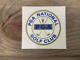 Vintage ‘60s PGA National Golf Club Window Cling Round 2.5” American Decal Mfg - £9.64 GBP