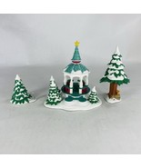 Disney Danbury Mint Winter Wonderland Gazebo &amp; Snow Covered Trees Pieces... - $24.99