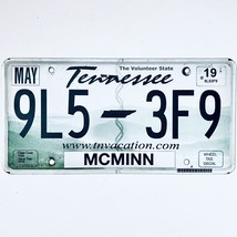 2019 United States Tennessee McMinn County Passenger License Plate 9L5 3F9 - £13.23 GBP