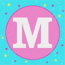 Pepita Needlepoint Canvas: Letter M Dreamy, 10&quot; x 10&quot; - £61.69 GBP+