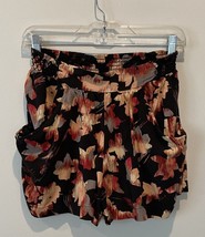 Urban Outfitters Size Medium Floral Black Pull On Soft Shorts. - $21.29