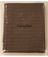 CALVIN KLEIN HOME European PILLOW Sham EMBROIDERED Rows BARK Tea FLOWER ... - $122.20 CAD