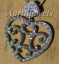 Victorian 2.20ct Rose Cut Diamond Designer Cute Pendant Vintage - £531.49 GBP