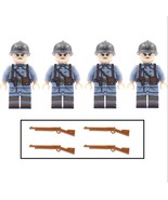 4pcs WW1 World War I French Soldiers Minifigures Set Weapons and Accesso... - $20.36 CAD