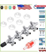 Premium Copper 4-Port Air Flow Splitter for Enhanced Aquarium Air Manage... - $21.25 CAD