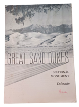 1950 Great Sand Dunes National Monument US Park Service Brochure Map Arizona - £23.09 GBP
