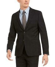 Calvin Klein Mens Milo Wool Blend Plaid Two-Button Blazer, Size 36S - £119.90 GBP