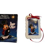 Disney Store Mickeys Magic Christmas Ornament 2001 Made USA Holiday 1.5&quot;... - £7.78 GBP