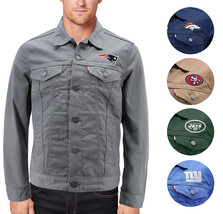 Levi&#39;s Strauss Men&#39;s Classic NFL Football Team Button Up Denim Jean Jackets - £62.81 GBP+