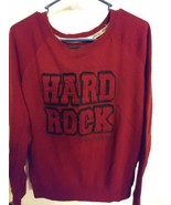 Hard Rock Cafe London England Large L Women’s Sweatshirt Patch Letter Cr... - $20.58 CAD