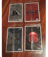 Star Wars Last Jedi Topps Cards Exclusive Mystery Pack 4 PACKS Limited S... - £14.01 GBP