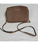 New Michael Kors Jet Set Travel Med Dome Brown Saffiano Leather Crossbod... - $131.38 CAD