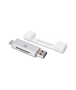 IOGEAR USB-C 2-in-1 SD Card Reader - w/USB Type A - SDXC - SDHC - SD - M... - $30.41