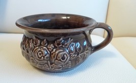 Vintage GULDKROKEN HJO 7404/1 Sweden Studio Art decor brown VASE flower pot - £11.83 GBP