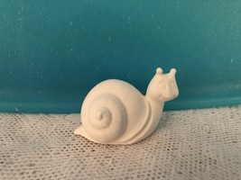 W1 - Snail Ceramic Bisque Ready-to-Paint, You Paint - £1.57 GBP