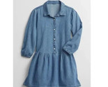Gap Girls&#39; Denim Button Down Shirt Dress Medium Wash Size: XXL NEW W TAG - £22.75 GBP