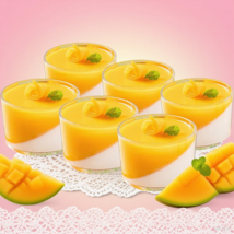 Mini cake bowl, 6 thick glass dessert pudding bowls (4 ounces) - $204.08 MXN