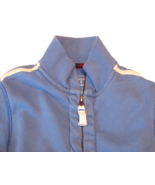 Lands End Toddler Boys Jacket Coat Size L7 Blue White Zippered Long Slee... - $18.92 CAD