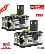 2X P108 18V 18 Volt One+ Plus High Capacity Battery Lithium-Ion P104 - £56.65 GBP