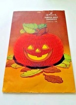 Vintage Hallmark Paper Pumpkin Centerpiece  Pre Cut Honeycomb 9 Inches T... - $25.00