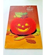 Vintage Hallmark Paper Pumpkin Centerpiece  Pre Cut Honeycomb 9 Inches T... - $25.00