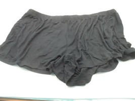 Adore Me Women&#39;s Cozy Sleepwear Boxer Boy Shorts Panties 577X Black 1X - $4.74