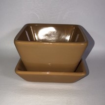 PAMPERED CHEF Simple Additions Small Bowl &amp; Plate Mustard GUC Condiments Dips - £9.59 GBP