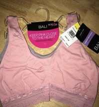 MEDIUM Women’s Bali Crop Top Light Support Comfort Bra BNWTS - $7.99