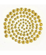Kaisercraft Adhesive Rhinestones 100/Pkg-Deep Yellow - $128.48 MXN