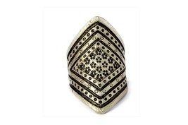 Bohemian Vintage Ring, Gypsy Tribal Ring,  Large and Adjustable - £15.93 GBP